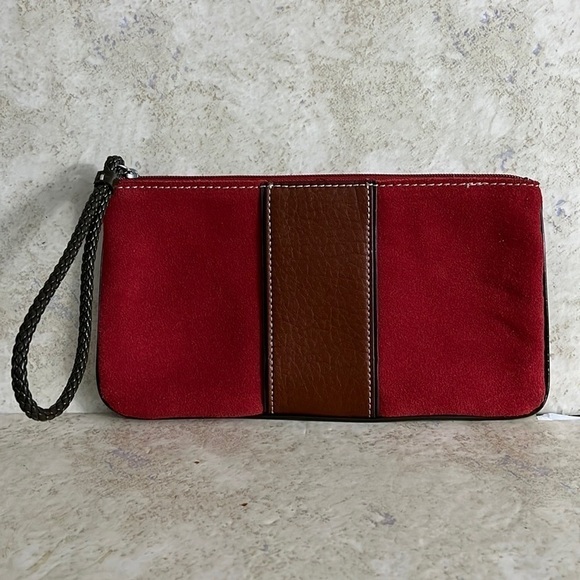 Loft Live Life Loft Pebbled Vegan Leather Large Wristlet NWOT - Picture 6 of 6